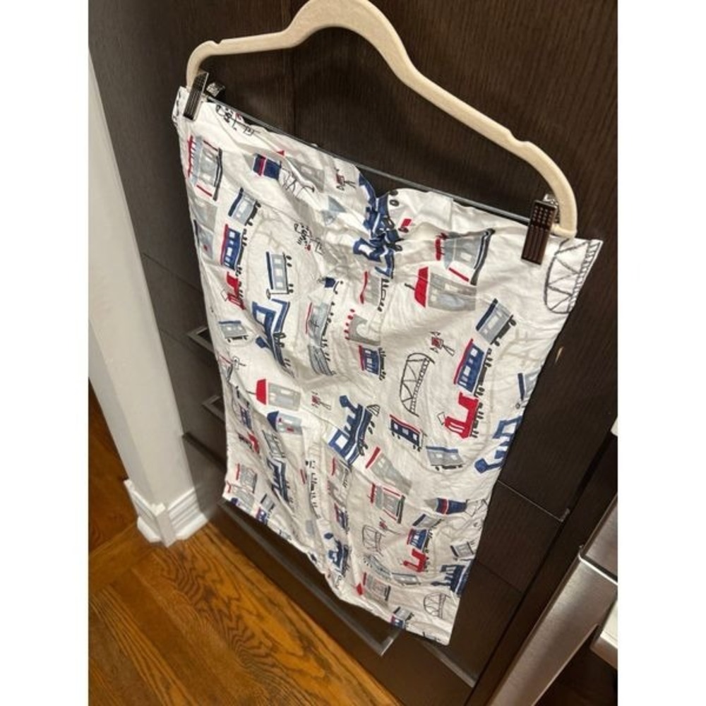 Pottery barn kids train pillow case